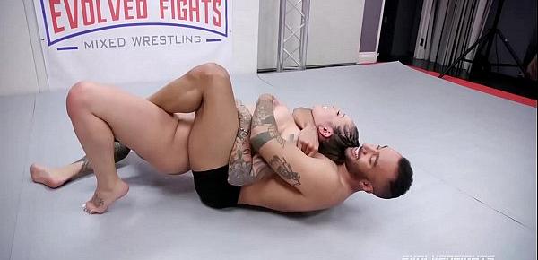  Tori Avano mixed nude wrestling Oliver Davis for a fuck reward